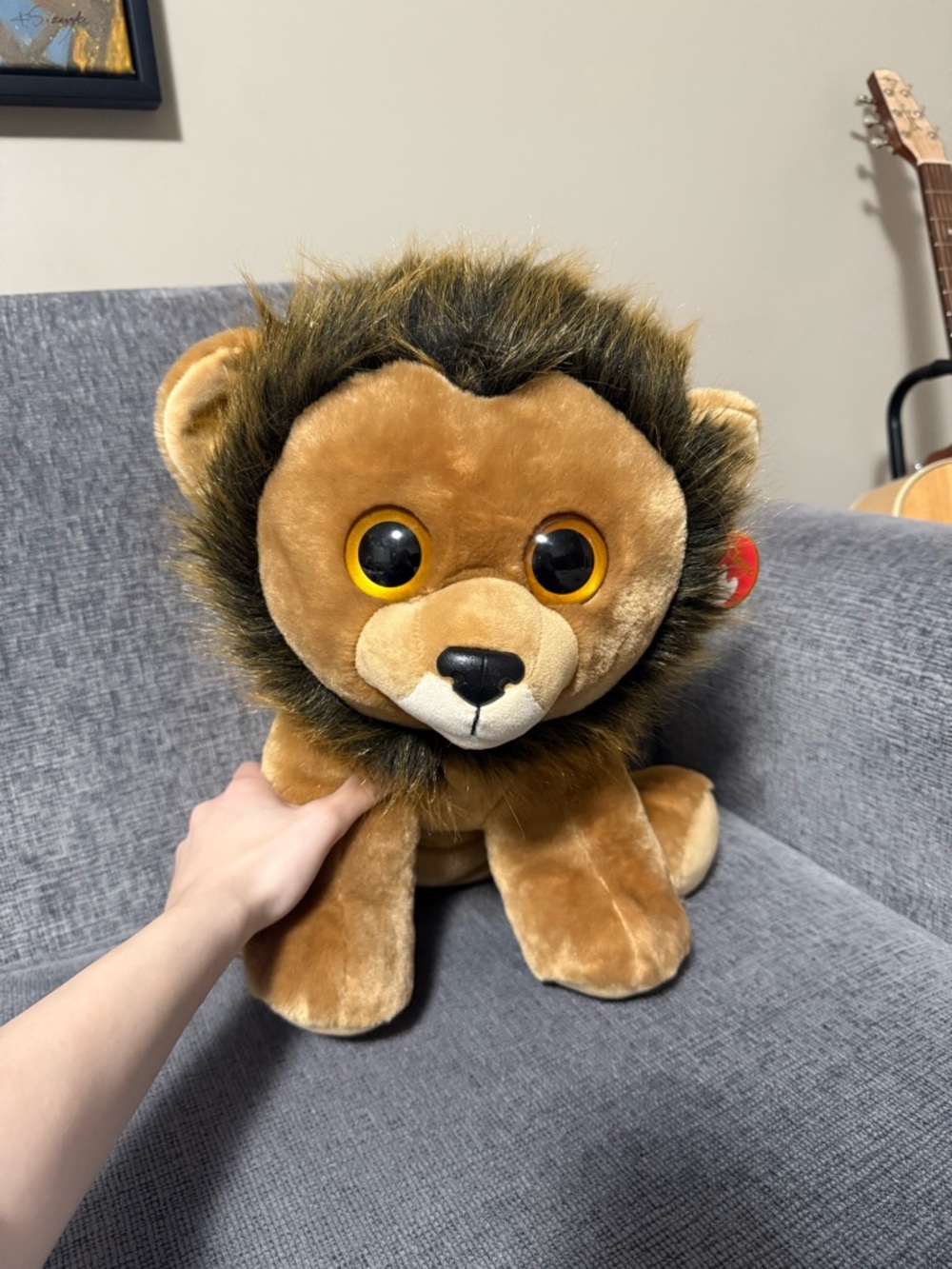 Louie Lion Large Ty Beanie Boos 16” Lion